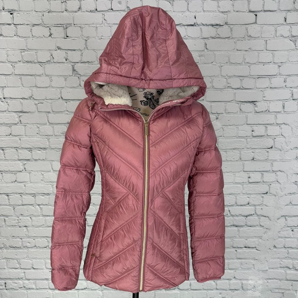 Michael Kors Nylon Packable Hooded Jacket (XS)